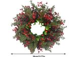 Ghirlanda Di Natale Artificiale Bacche Rosse Ghirlanda Di Eucalipto Decorazione Natalizia Decorazione Murale Soggiorno