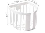 Supporto Per Carta Igienica Cestino Per Carta Igienica A Parete Rack Di Stoccaggio Per Bagno Per Uso Domestico Bianco