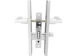 Maniglia Per Porta Forte Lega Di Alluminio Resistente Agli Urti Facile Installazione Leva Per Porta Dritta Con Chiavi Per Riparazione