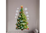 Albero Di Natale Adesivi Murali Arte Murale Rimovibile Casa Finestra Adesivi Murali Decorazione