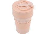 500Ml Tazza Pieghevole Silicone Portatile Resistente Al Calore Acqua Bere Tè Tazza Pieghevole Per Viaggi D'affari All'aperto Rosa 500Ml