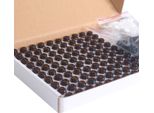 100Pcs 1Ml Bottiglie Di Vetro Ambrato Per Oli Essenziali Bottiglie Campione Ricaricabili Bottiglia Vuota Con Tappi Neri Per Olio Olio Essenziale Profumo
