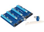 Scheda Adattatore PCI-E Scheda Di Espansione PCI-E X1 A PCI-E X16 Scheda Convertitore Con Cavo USB3.0 Cavo Di Alimentazione Plug And Play