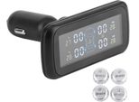 Sistema Di Monitoraggio Della Pressione Degli Pneumatici Senza Fili Display Lcd Monitor Auto Tpms Con 4 Sensori