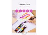 Blocco Per Acquerello Creativ Company, A4, Fogli 210 X 297 Mm, Pressato A Freddo, Grana Media, 300 G, Bianco, 20 Fogli 1 Pezzo