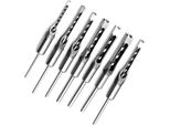7Pcs Piazza Foro Trapano Bit Falegnameria Hole Saw Mortising Scalpello Acciaio Trapano Bit Set 1/4 Di Pollice, 5/16 Di Pollice, 3/8 Di Pollice, 2/5 Di Pollice, 1/2 Pollice, 9/16 Di Pollice, 5/8 Di Pollice Per Il Legno