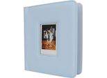 Album Fotografico Istantaneo, Album Fotografico, Libro, Finto Cuoio, Copertina A Finestra, 288 Tasche, Leggero, 12 11 9 (Blu)