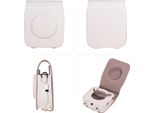 Custodia Portatile In Finto Cuoio Con Tracolla Compatibile Con La Fotocamera Istantanea Fujifilm Fuji Instax SQ20