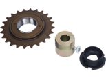 Ritoeasysports 24T -Bicicletta -Adattatore Ruota Libera, Metallo -Volano -Kit Di Sostituzione Compreso Il Collegamento Dell'adattatore -Accessori Per La Sostituzione Per La Ricostruzione E La Riparazione
