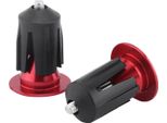 Spyminnpoo 2 Pezzi Tappi Manubrio In Lega Di Alluminio, Fresati A Cnc Per Modelli Con Diametro Interno Del Manubrio 15,9-21,4 Mm. Accessori Per Biciclette (Rosso)