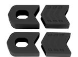 Aklosipy 1 Piar In Silicone Per Braccio O Bicicletta Con 10 Agenzie (Nero)