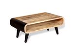 Syfax™ Tavolino Da Salotto In Legno Grezzo Di Mango 90X55X39 Cm