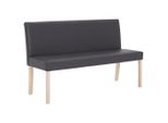 Syfax™ Panca 139,5 Cm Grigia In Pelle Finta