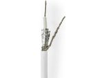 Cavo Coassiale Su Bobina | RG58C/U | 50 Ohm | Doppia Schermatura | Eca | 50,0 M | Coax | Pvc | Bianco | Confezione Regalo