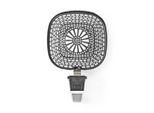 Padella Grill Per Friggitrice Ad Aria Calda | Rivestimento Antiaderente | Lavabile In Lavastoviglie | Metallo | Grigio