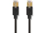 Cavo Di Rete CAT6 | RJ45 Maschio | RJ45 Maschio | F/Utp | 5,00 M | Rotondo | Lszh / Pvc | Antracite | Cartone Con Finestra