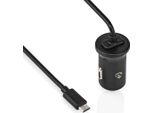Caricabatterie Da Auto | 12 W | 1X 2,4 A | Numero Di Uscite: 1 | Cavo Micro Usb (Fast) | 1,00 M | Uscita A Tensione Singola