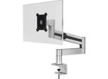 Durable Braccio Porta Monitor Pro Con Braccio Estensibile Per 1 Monitor Con Morsetto, Argento, 508323