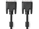 Cavo Dvi | DVI-D 24+1-Pin Maschio | DVI-D 24+1-Pin Maschio | 2560X1600 | Nichelato | 10,0 M | Dritto | Pvc | Nero | Sacchetto Di Plastica