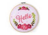 Kit Di Ricamo Creativo Graine Con Hello - 1 Pezzo