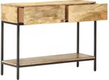 Syfax™ Tavolo Consolle 100X35X76 Cm In Legno Massello Di Mango