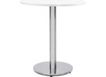 Vidaxl Telaio Per Tavolo Da Bistrot Argento Ø45X72 Cm Acciaio Inox