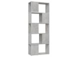 Syfax™ Libreria/Divisorio Grigio Cemento 60X24X155 Cm