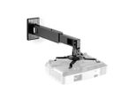 Staffa Per Proiettore | Completamente Regolabile | 15 Kg | Ruotabile | Inclinabile | Acciaio | Nero