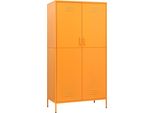 Syfax™ Armadio Giallo Senape 90X50X180 Cm In Acciaio