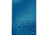 Leitz Taccuino Wow, Din A4, A Scacchi, Blu Metallizzato