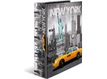 Herma 7171 Cartella Motivo "New York"" Din A4 Larghezza Dorso: 70 Mm"