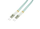 Logilink Cavo Patch Duplex In Fibra Ottica OM3 50/125µ Lc/Lc Turchese 3 M