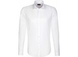 Seidensticker Business Camicia Da Uomo Manica Lunga Kent Slim-Fit Bianco 45