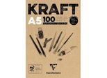 Blocco Di Carta Kraft Clairefontaine 90 G/M² 30 X 40 Cm Blocco Da Disegno Din A5