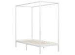 Syfax™ Giroletto Baldacchino Senza Materasso 100X200 Cm Legno Bianco