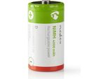 Batteria Ricaricabile Ni-Mh D | 1,2 V Dc | 4000 Mah | Precaricata | 2-Blister | HR20 | Verde / Rosso