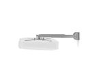 Staffa Per Proiettore | Completamente Regolabile | 10 Kg | Ruotabile | Inclinabile | Acciaio | Argento