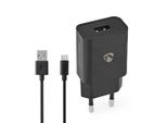 Caricatore Da Parete | 5 W | Funzione Di Ricarica Rapida | 1,0 A A | Numero Di Uscite: 1 | USB-A | Cavo Micro Usb (Sciolto) | 1,00 M | Uscita A Tensione Singola