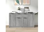 Maison Exclusive - Credenze 2 Pz Grigio Sonoma 60X30X70 Cm In Legno Multistrato