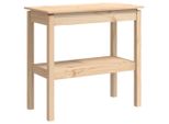 Syfax™ Tavolo Consolle 80X40X75 Cm In Legno Massello Di Pino