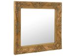 Specchio Da Parete In Stile Barocco 60X60 Cm Golden