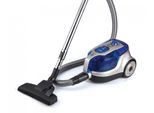 Aspirapolvere Senza Sacco Heinner HVC-V750BL, 750W, Contenitore Della Polvere In Plastica Da 2,2L, Filtraggio Ciclonico, Doppio Filtro Hepa 13, Blu / Champagne