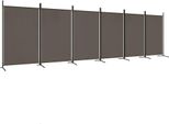Syfax™ Divisorio A 6 Pannelli Antracite 520X180 Cm Tessuto