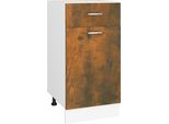 Syfax™ Mobile Con Cassetto “Lyon” Rovere Fumo 40X46X81,5 Cm