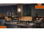 Poltrona Design Divano Divano Relax Pelle Lounge Club Imbottito Sedile Lusso Singolo