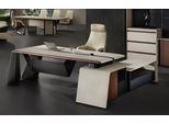 Design Ufficio Scrivania Tavolo Poltrona Mobili Tavolo D'angolo Con Sedia 2 Pezzi. Nuovo