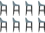 8X Sgabello Design Poltrona Bar Sedie Imbottite Poltrona Soggiorno Sedia Sgabello Bar