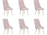 6X Sedie Sedia Imbottitura Moderna Set Design Poltrona Set Poltrona Completo Nuovo