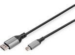 Digitus DB-340106-020-S Cavo Adattatore Digitus 8K 1.4 Displayport, Mini-Dp - Dp, 2,0 M