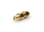 Adattatore Sma | Sma Maschio Con Inversione Di Polarità | Sma Femmina | Placcato Oro | 50 Ohm | Diritto | Rame | Oro | 2 Pezzi. | Scatola